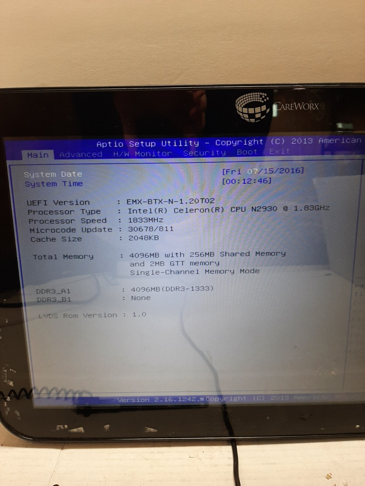 All-In-One Avalue Careworx AID-173-BYT 17.3 Touchscreen Medical PC #97
