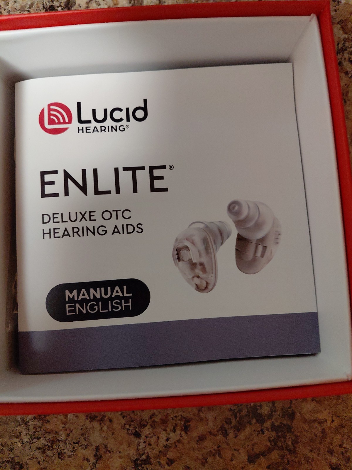 Lucid Hearing Enlite Deluxe OTC Hearing Aid For Mild to Moderate Hearing Loss