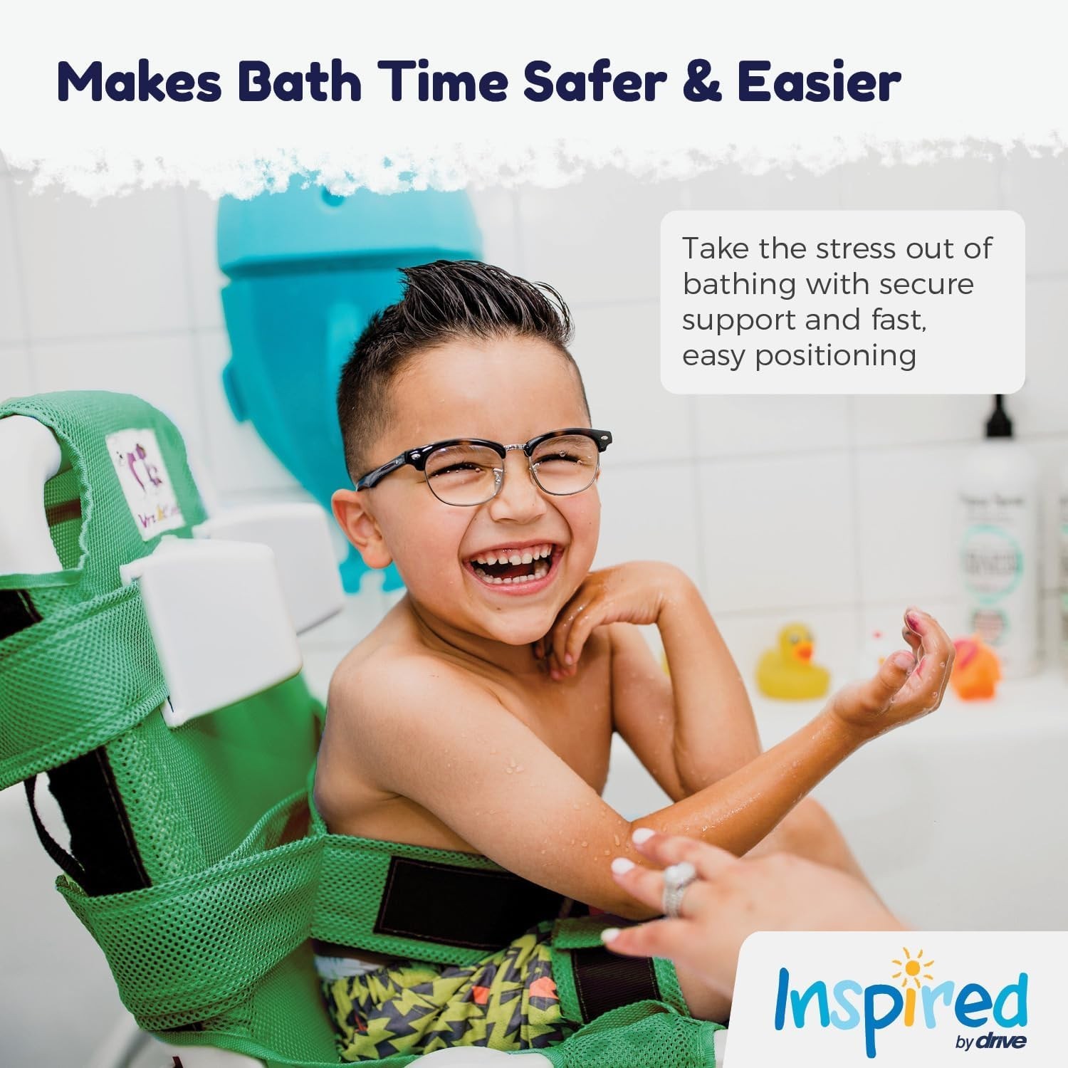 Drive Medical Otter Pediatric Bathing System Seahorse Green