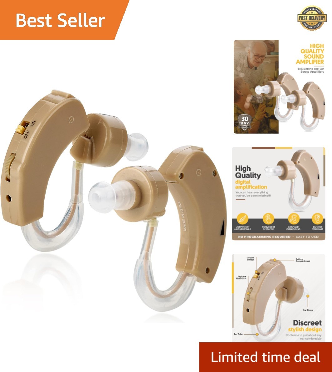 BTE Behind The Ear Sound Amplifier Super Mini Size Sound Enhancer for Better …