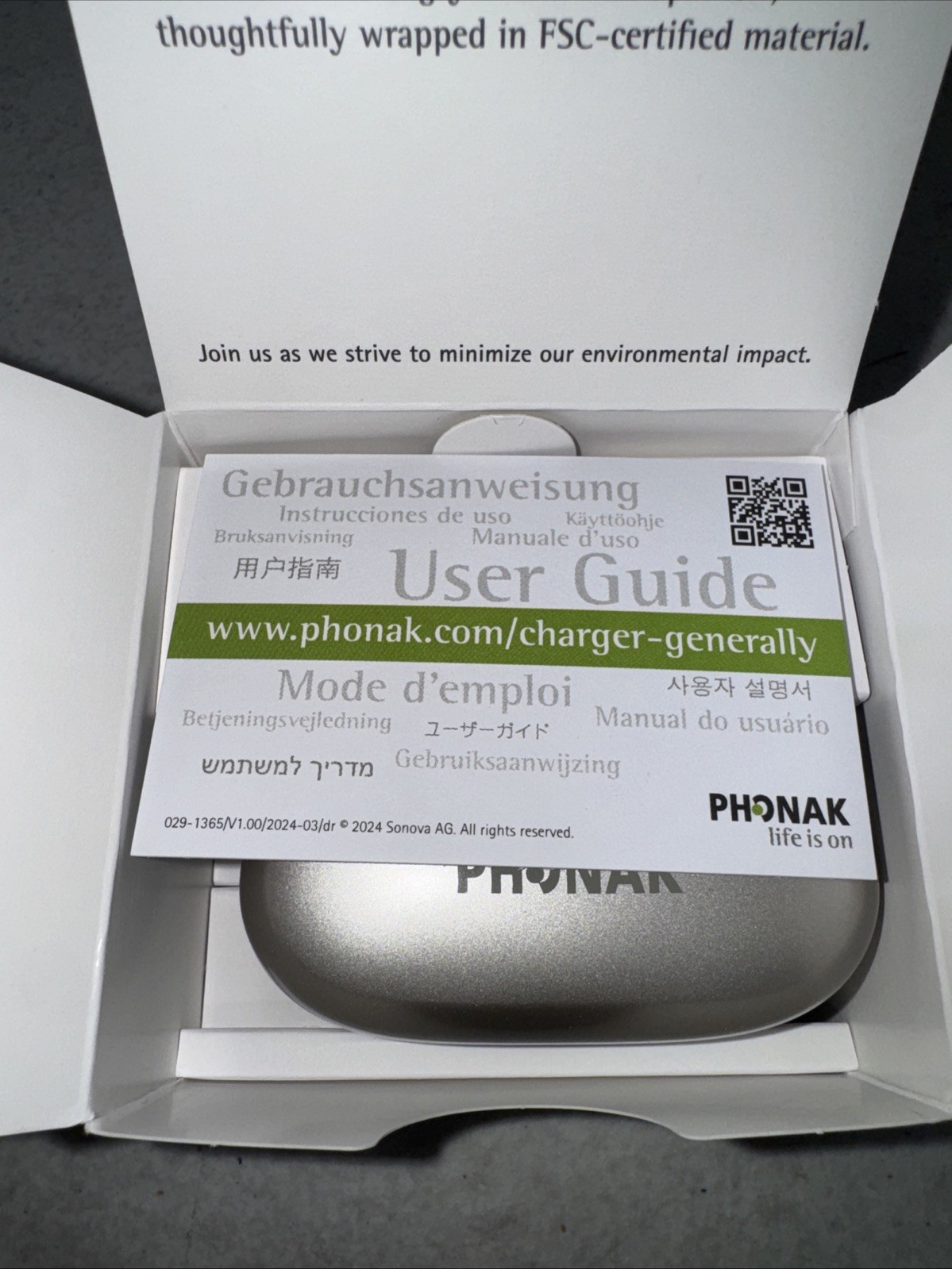 Phonak Life Is On ChargerGo RIC Infinio. BRAND NEW – A Sonova Brand Hearing Aids