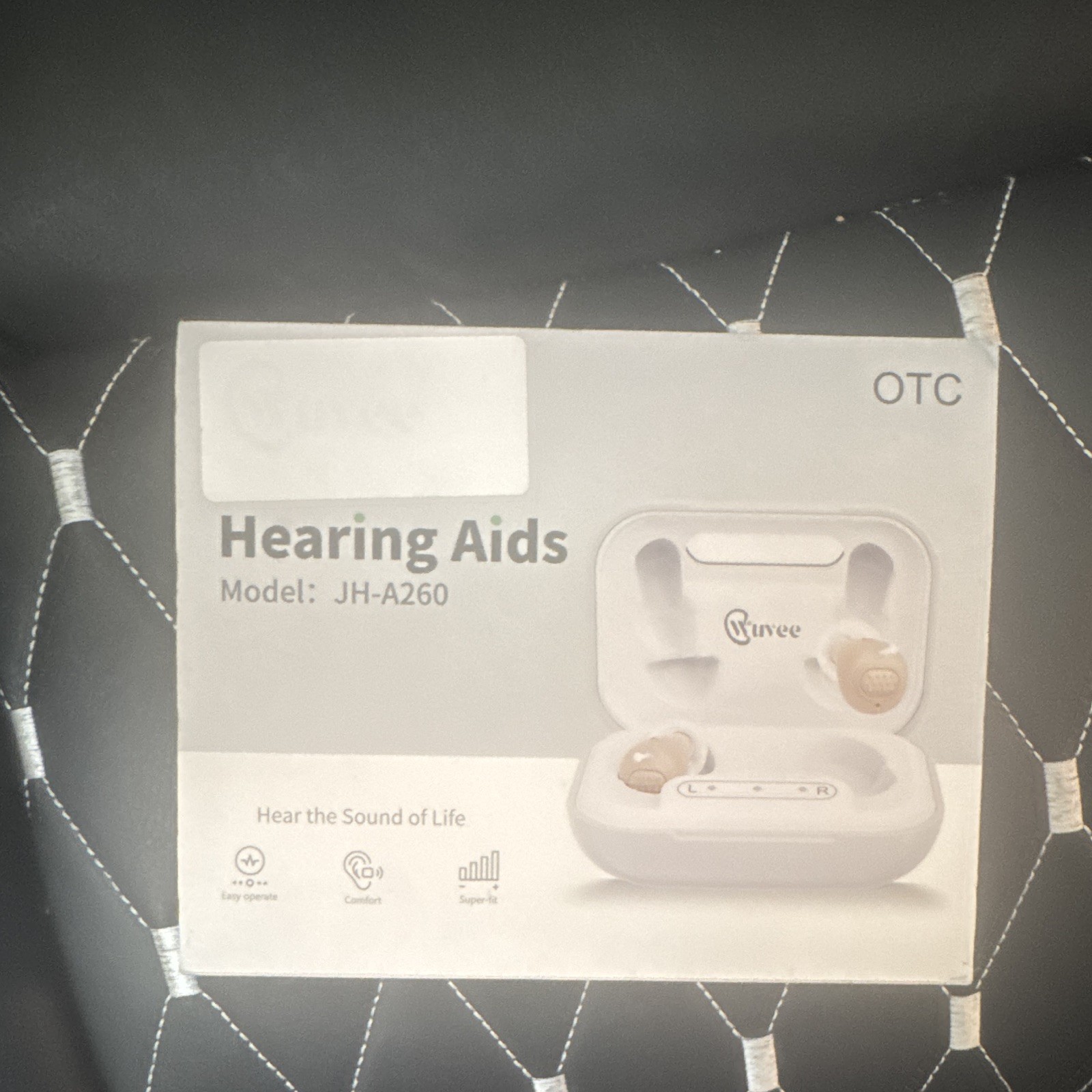Wuvee JH-A260 OTC CIC Rechargeable Digital Hearing Aids 4 Settings Both Ears