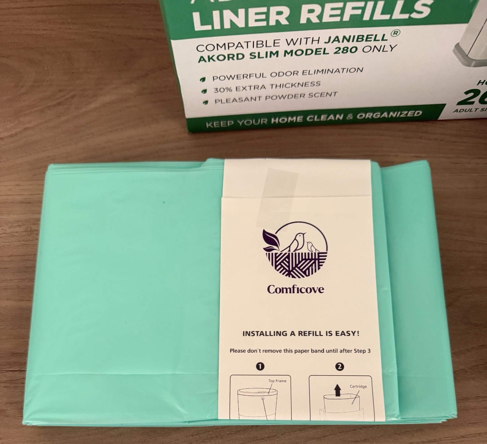 Comficove Adult Diaper Liner Refills Fits with Janibell Akord 280 Slim Model 6PK