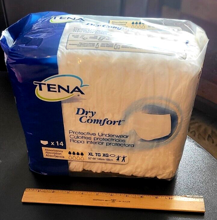 TENA Protective Underwear Unisex Adult Sz XL;55-66″;14 Count;Incontinence/Health