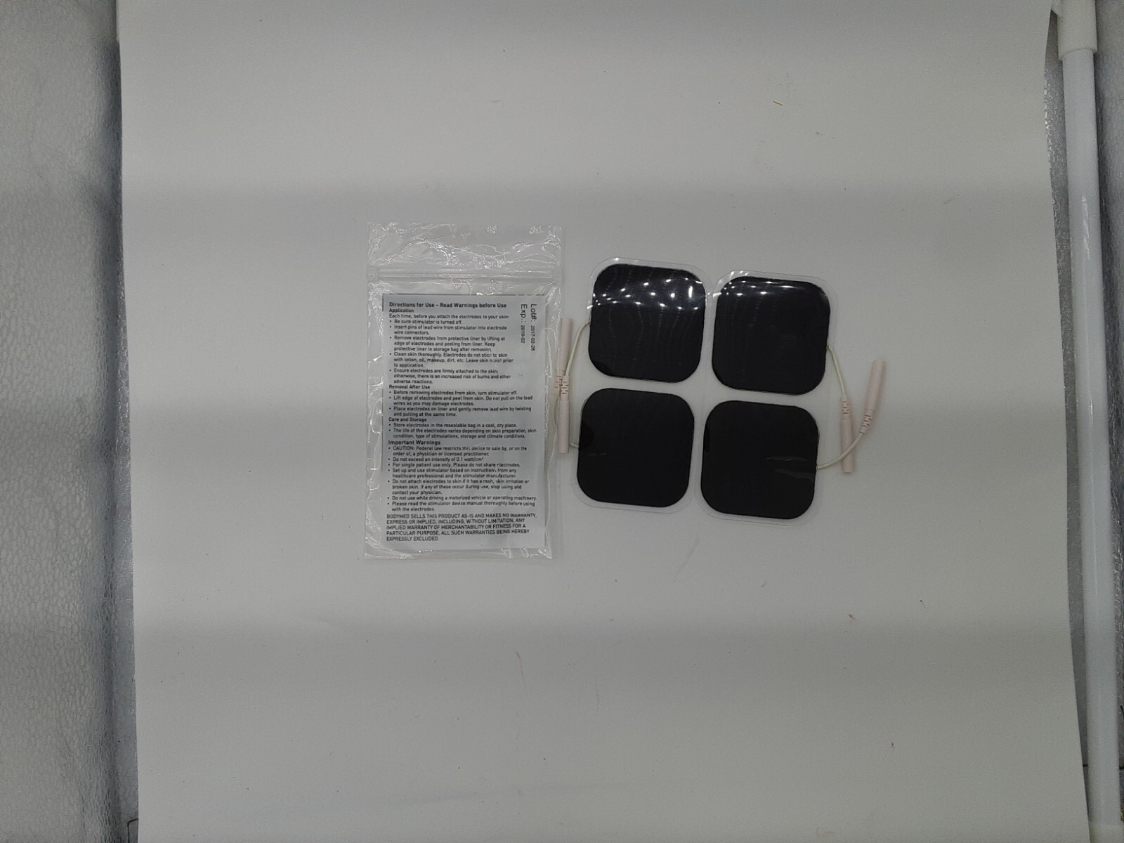SELF-ADHERING ELECTRODES 2”x2” REUSABLE FOR TENS UNIT 5 pack