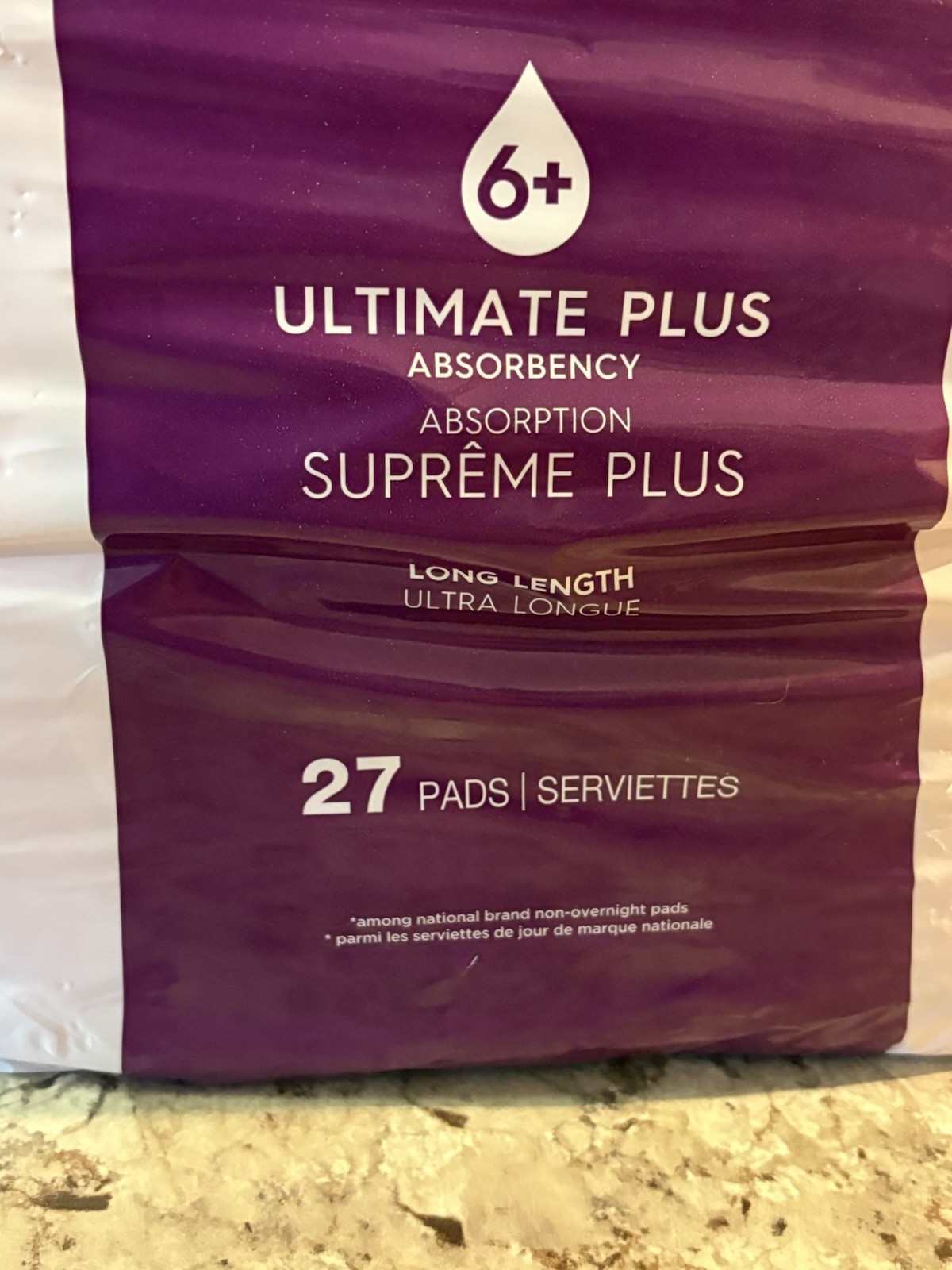 Poise Supreme Plus Ultimate Plus 6+ Long Length 27 Pads Brand New Sealed