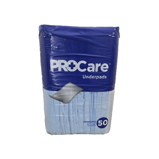 PROCare Underpads Incontinence Disposable Pads 21″ x 34″ – 50ct Bed Pet Pee Pad