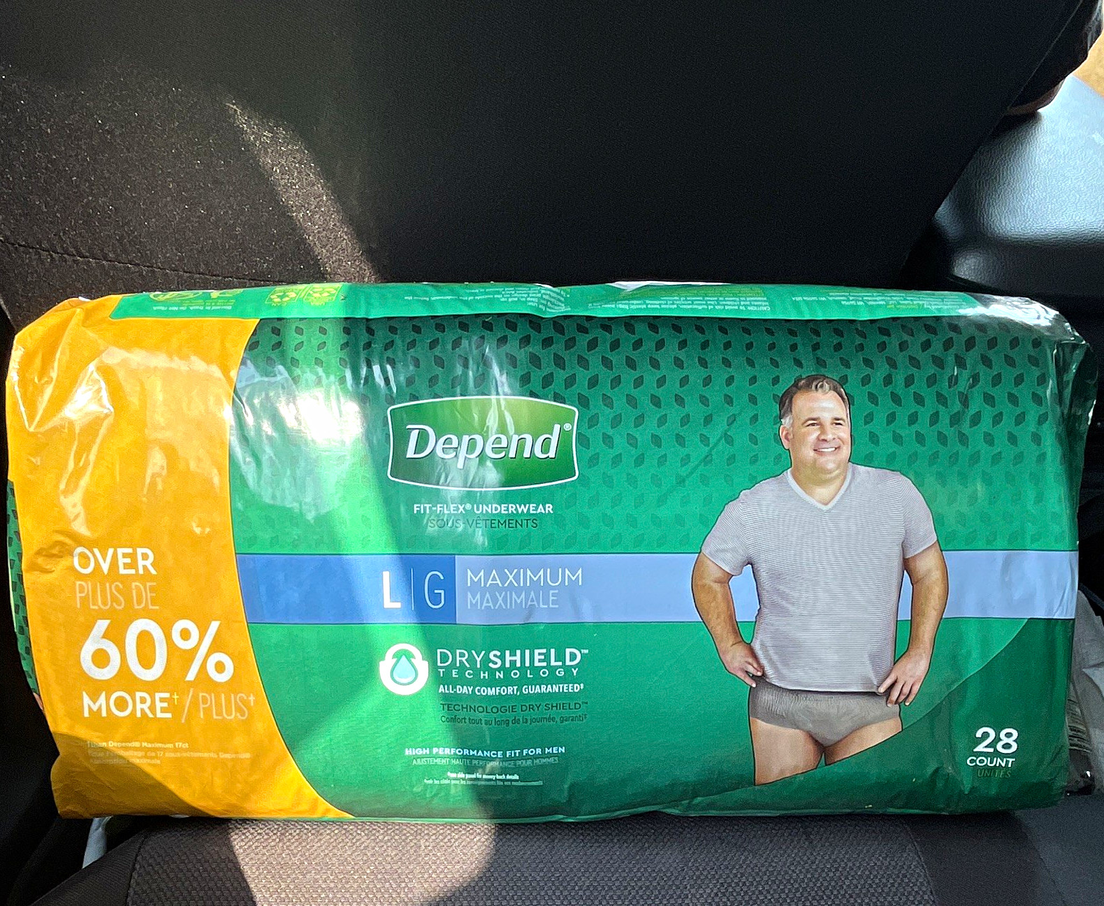 Depend Fit-Flex Men Incontinence Pants L/G Maximum Absorbency 28 Ct