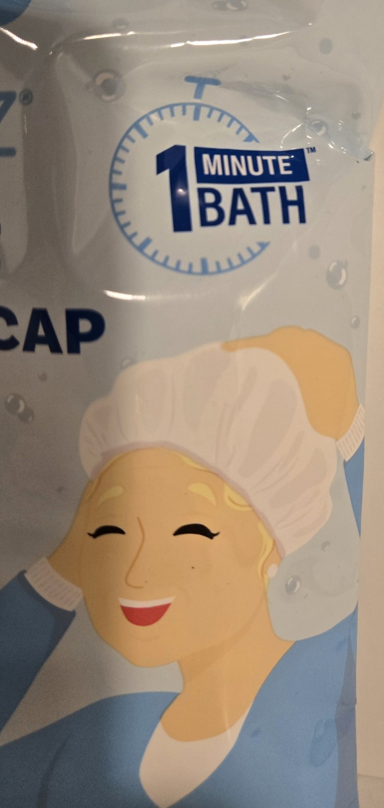 Scrubzz Rinse-Free Shampoo Cap Fresh Scent Elder Care Camping Post-Surgery New