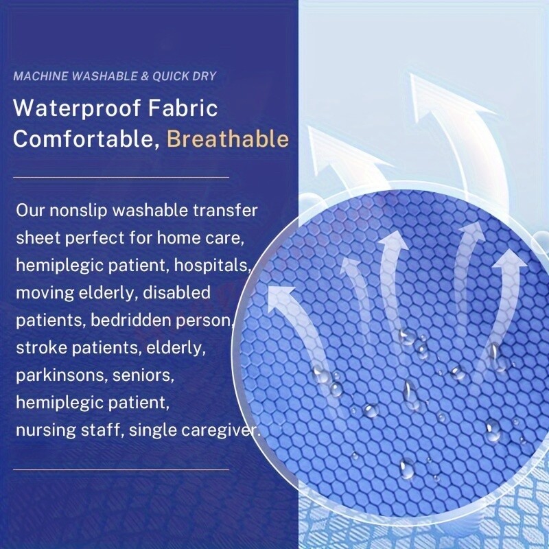 Whole Body Positioning Bed Pad Reinforced Handles Turning Device Transfer Belt