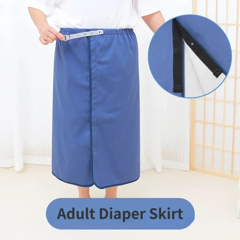 Adult Diaper Skirt Elderly Leak Proof Urine Apron Pad Anti-Wetting Bed Reusable