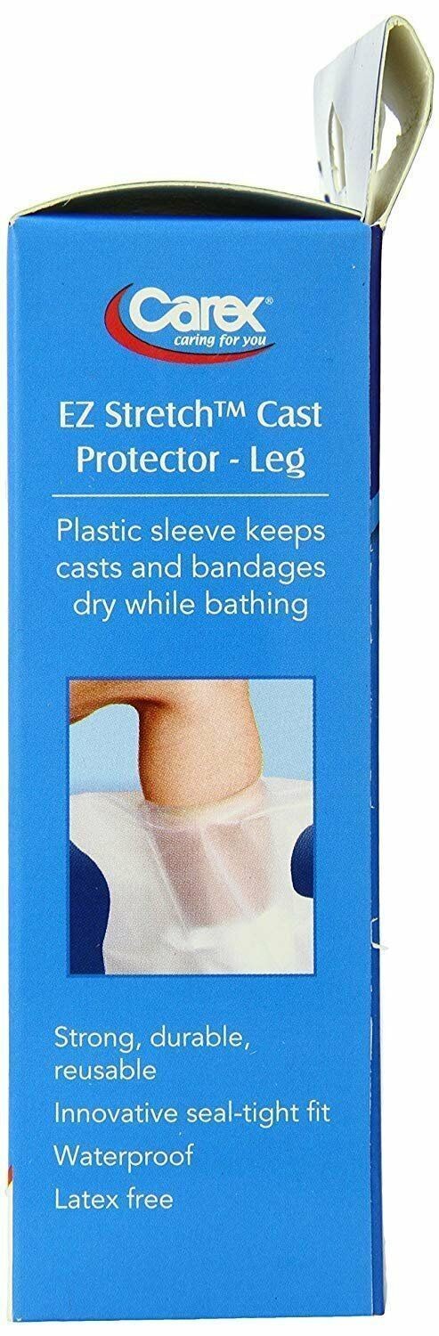 Carex EZ Stretch Cast Protector Leg Latex Free Fits Most Adult & Children 24 In