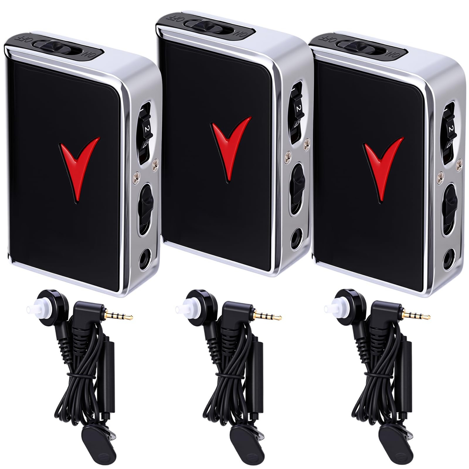 Geiserailie 3 Pack Personal Hearing Amplifiers Sound Amplifier Pocket Voice Hear