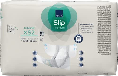 Abena Slip Premium XS2 Incontinence Briefs Breathable Absorbent Protection