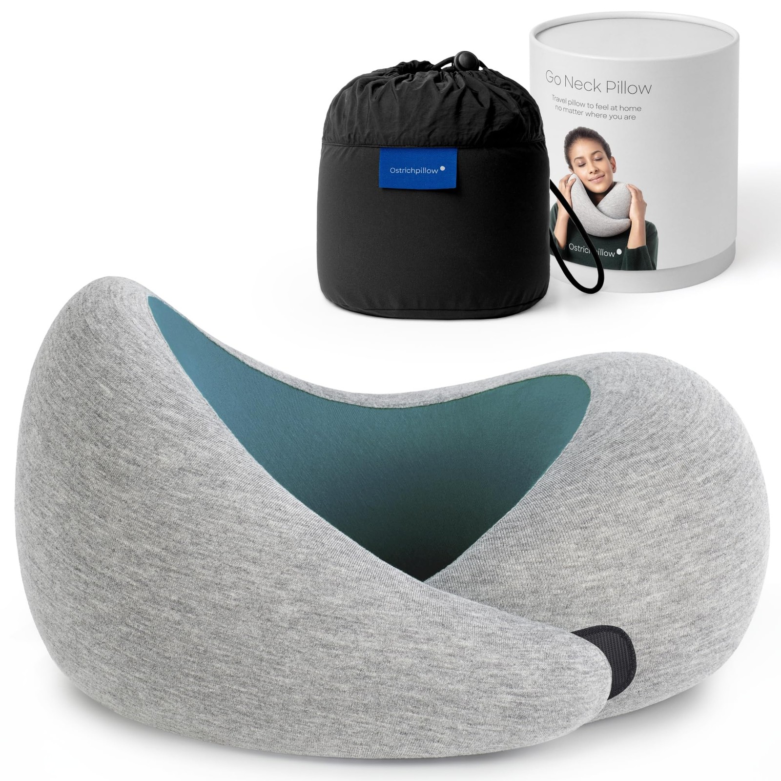 Ostrichpillow Go Neck Pillow, Travel Pillows for Onesize, Blue Reef