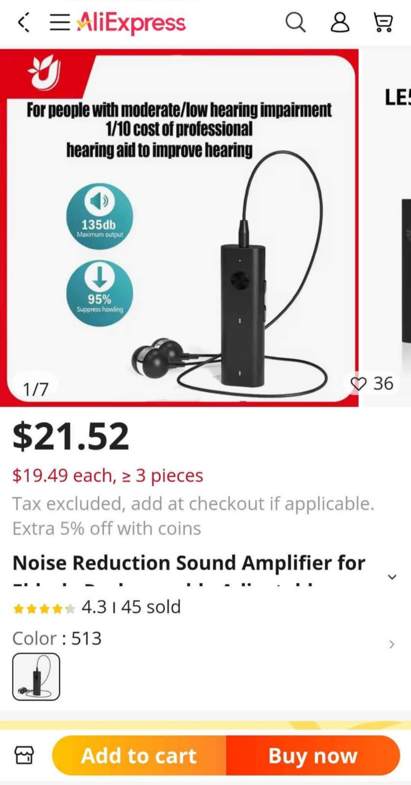 (48) brand new individually boxed (hearing aids) Retail $21.52 ea. Total $1,033