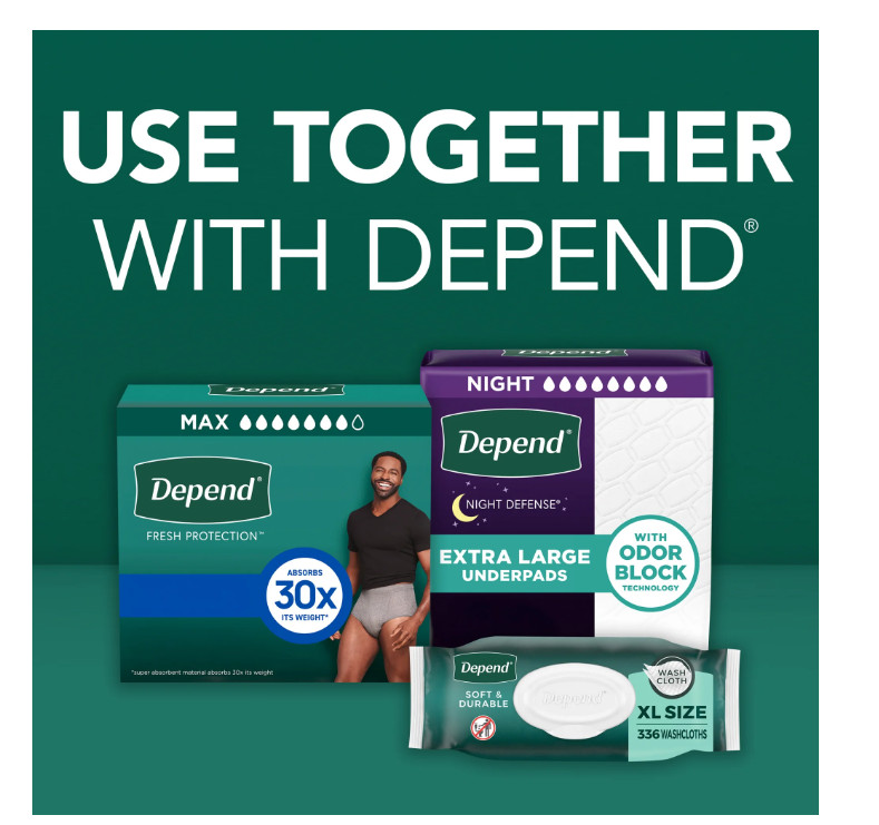 Fresh Protection Incontinence Underwear for Men, XXL 44 Count