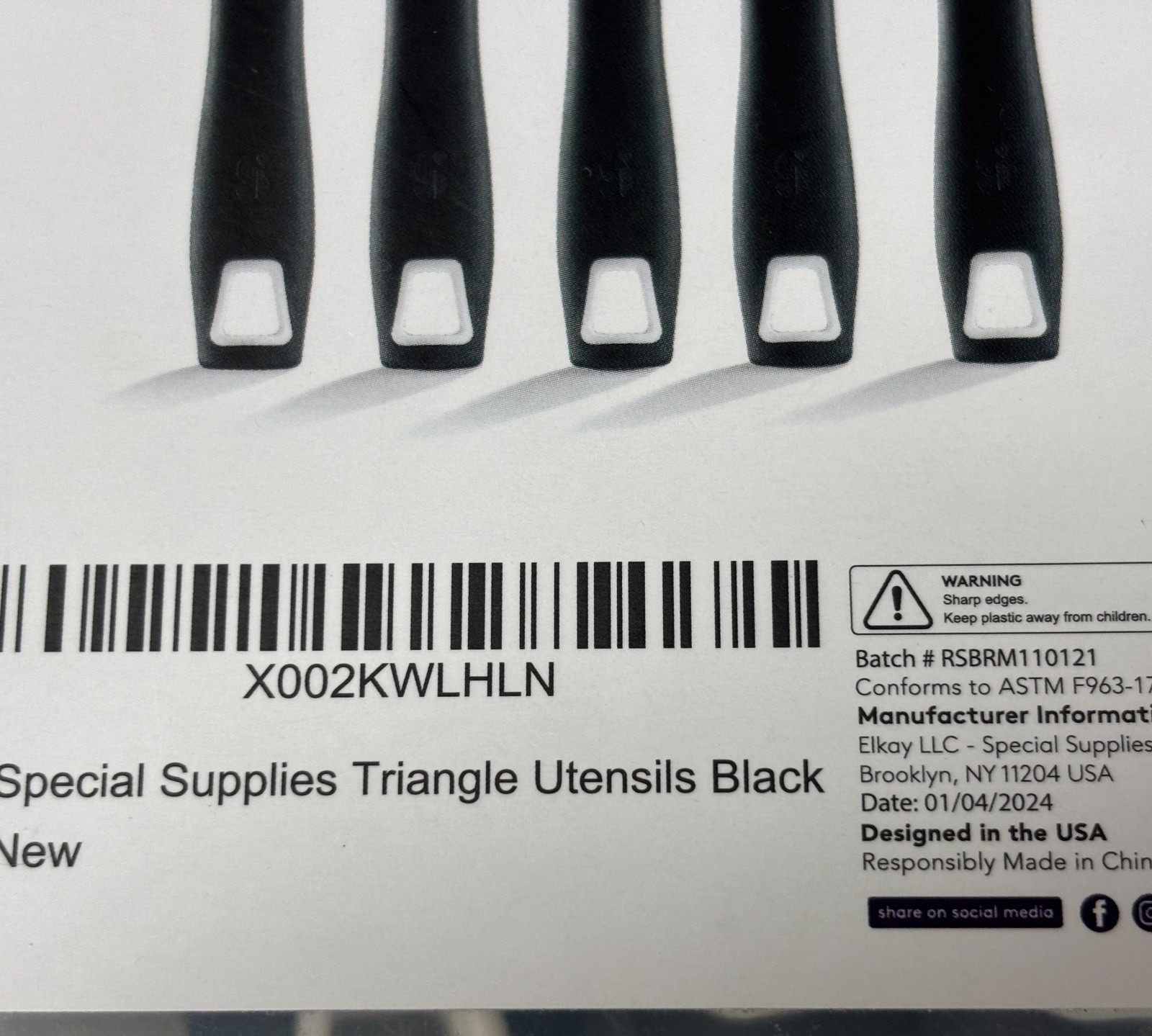 Special Adaptive Utensils Set 5 Stainless Steel Ergonomic Grip Spoon Fork Knife