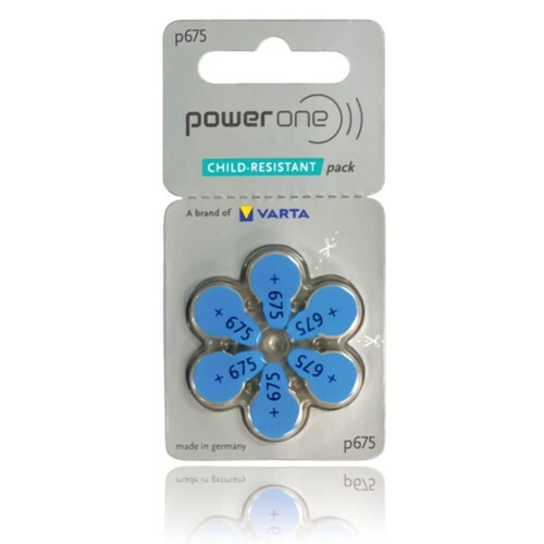 120 Cochlear Implant plus Hearing Aid Batteries by Powerone P675 675 Exp 06 2028