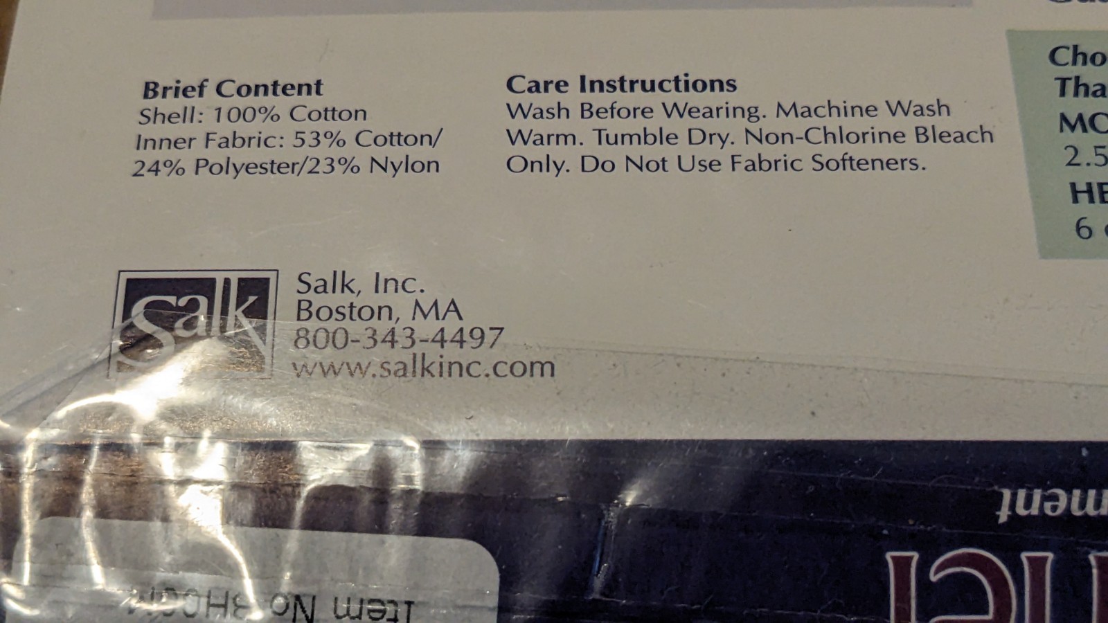 Salk HealthDri Men’s Heavy Absorbency Reusable Brief Medium 34″-36″ BH00M USA