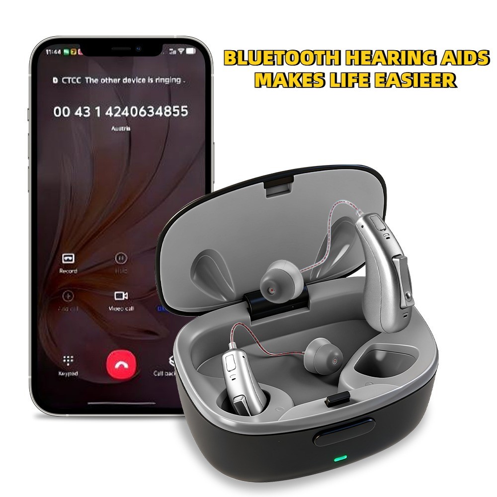 OTC Bluetooth APP Hearing Aids For Seniors Rechargeable With Noise Cancellation