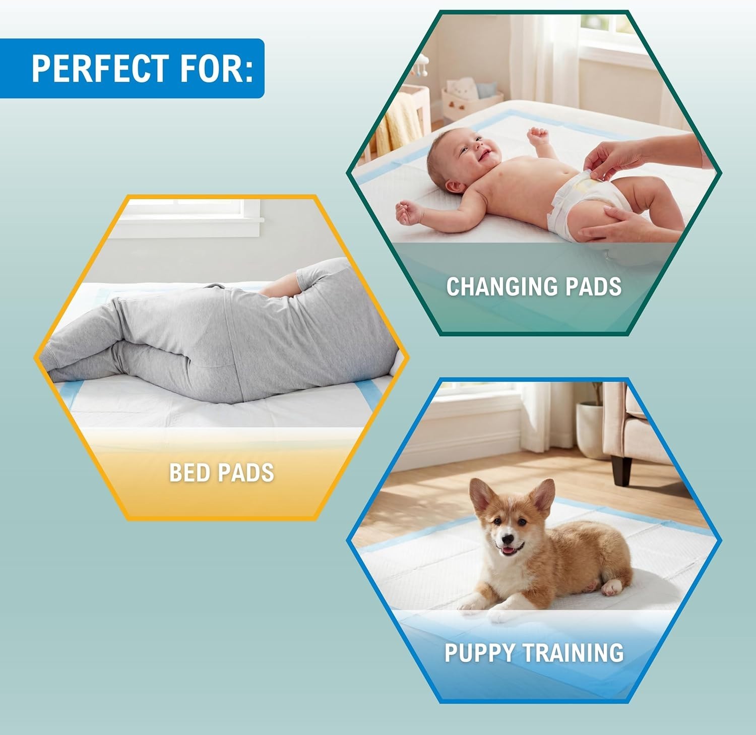 Comfortable 23×36 Disposable Bed Pads – 50 Count for Easy Clean-Up & Safety