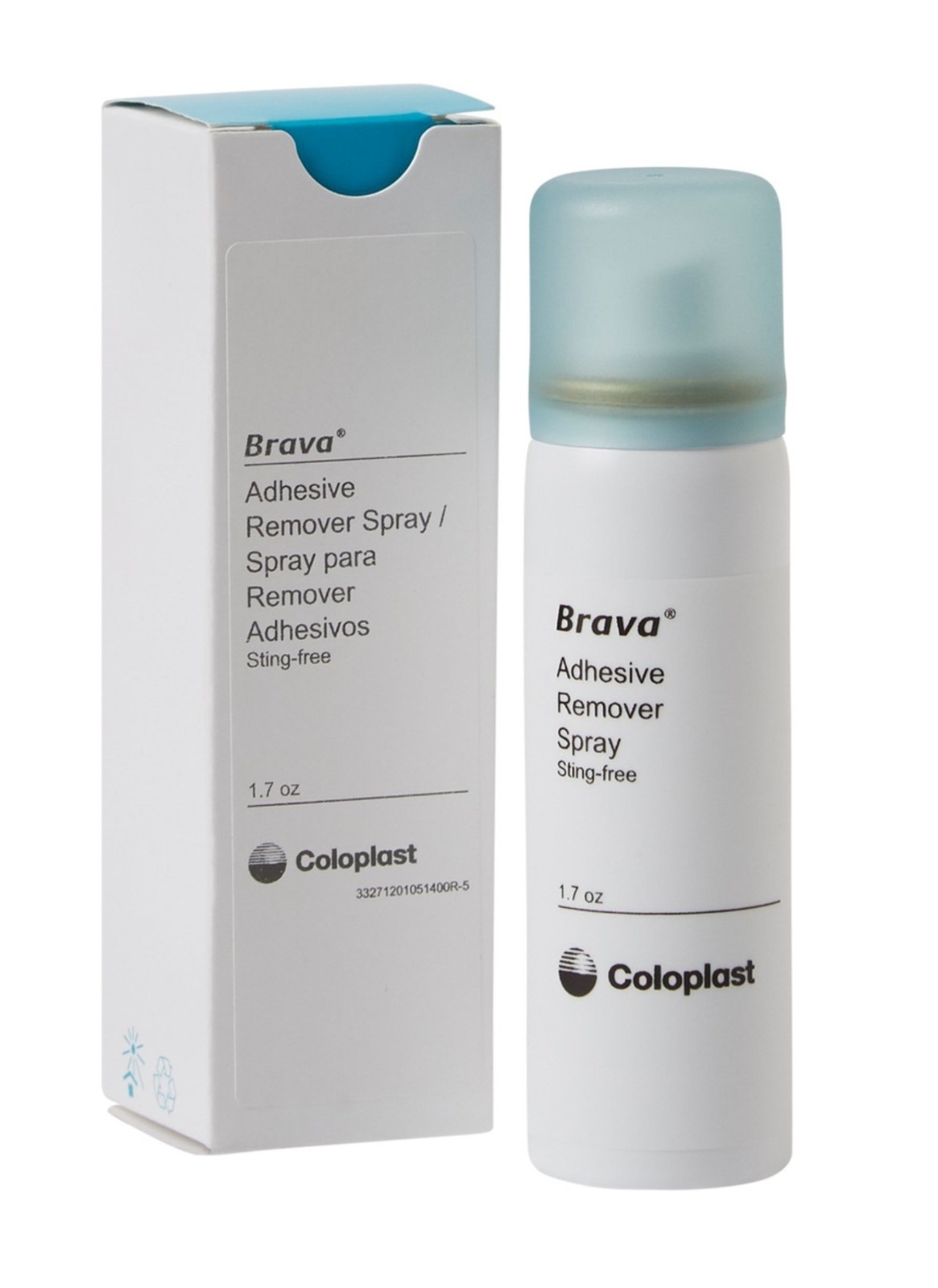 (5-pack) Coloplast 120105 Brava Adhesive Remover Spray 1.7 oz Bottles
