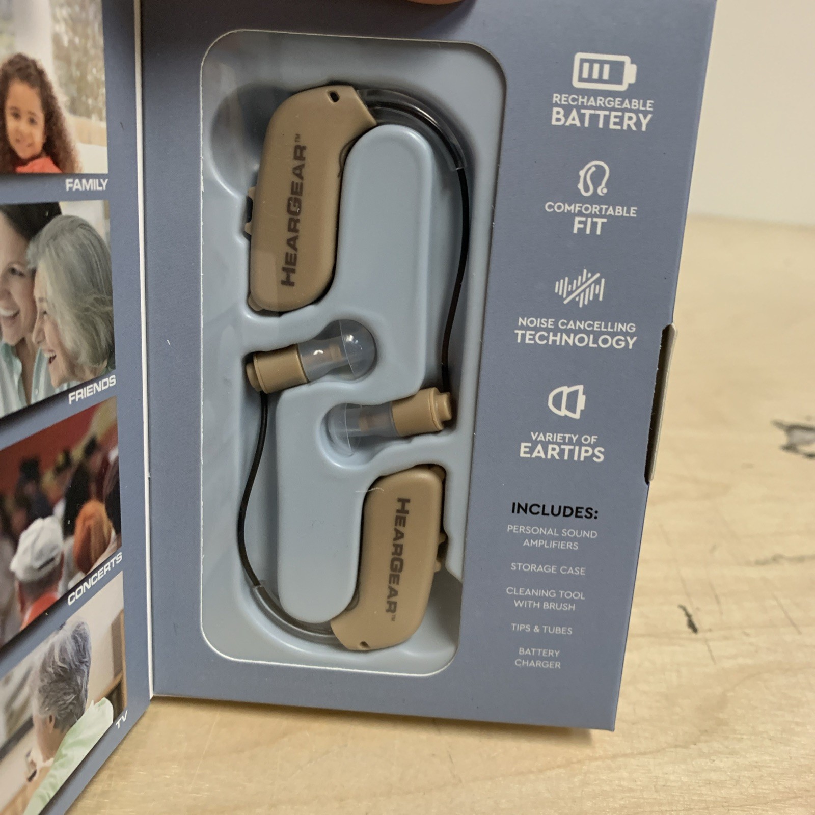 Lucid Audio Personal Hearing Rechargeable Amplifier – 1 Pair Hearing Aid
