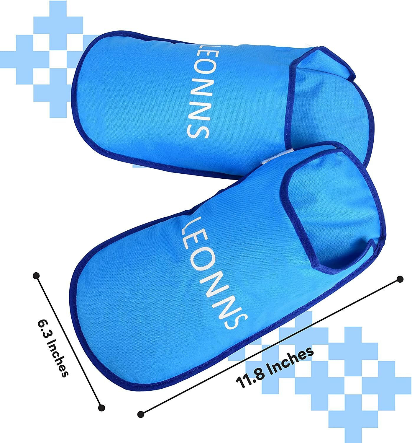 LEONNS Ice Pack Slippers for Feet -Provides Therapy for Foot Pain