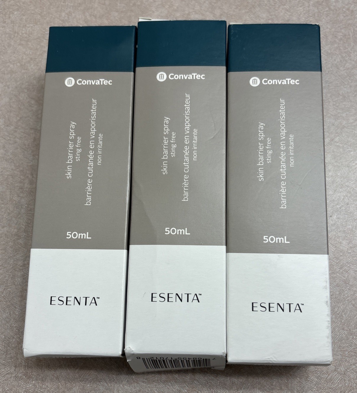 ConvaTec ESENTA Skin Barrier 3 New Bottles 50mL Spray 423288 Exp 2029