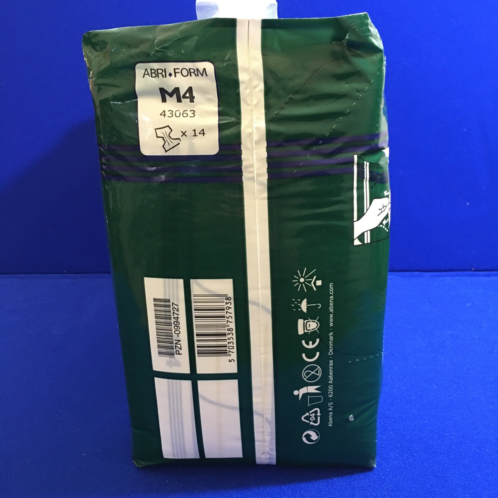 Bag of Abena M4 Medium Abri-Form Premium Air-Plus Absorbent Adult Briefs Diapers