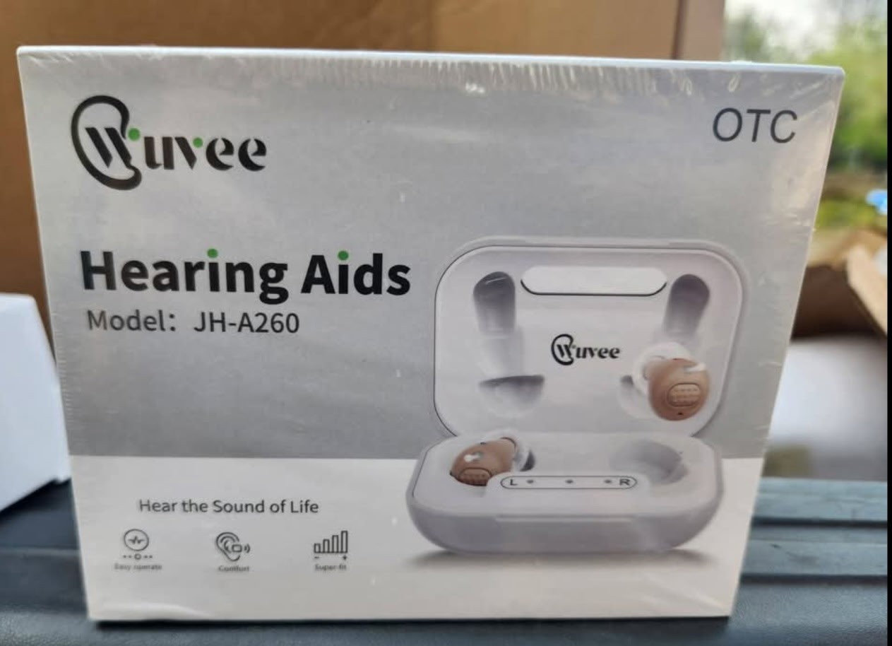 Wuvee JH-A260 Rechargeable In the Ear Hearing Aid Comfort Super-Fit Both Ears