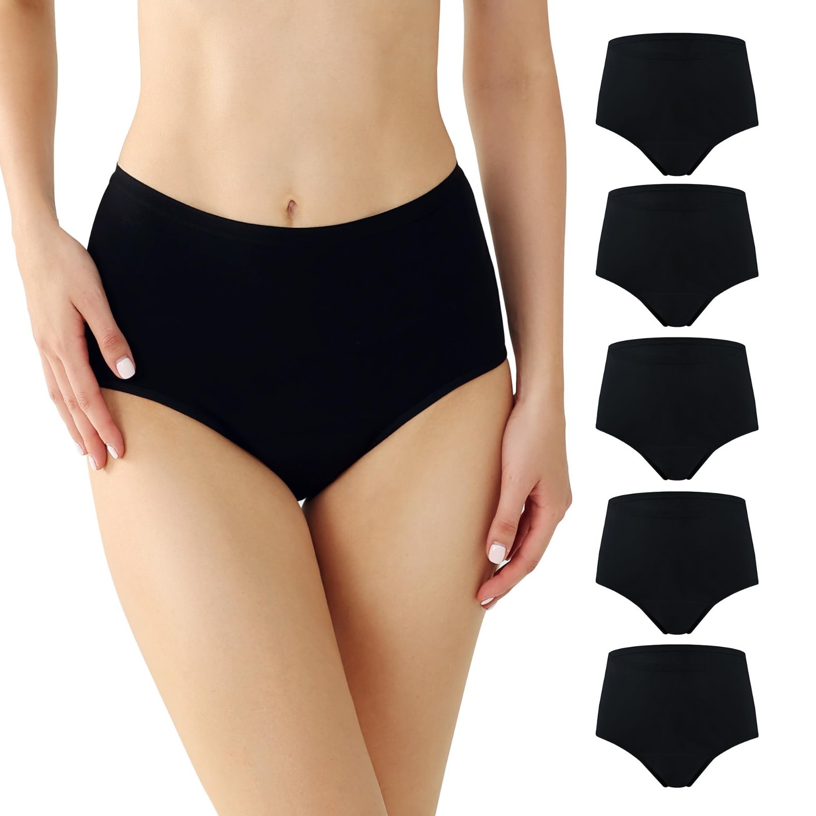 Battewa Women’s Washable Absorbency Incontinence Regular Underwear Reusable M