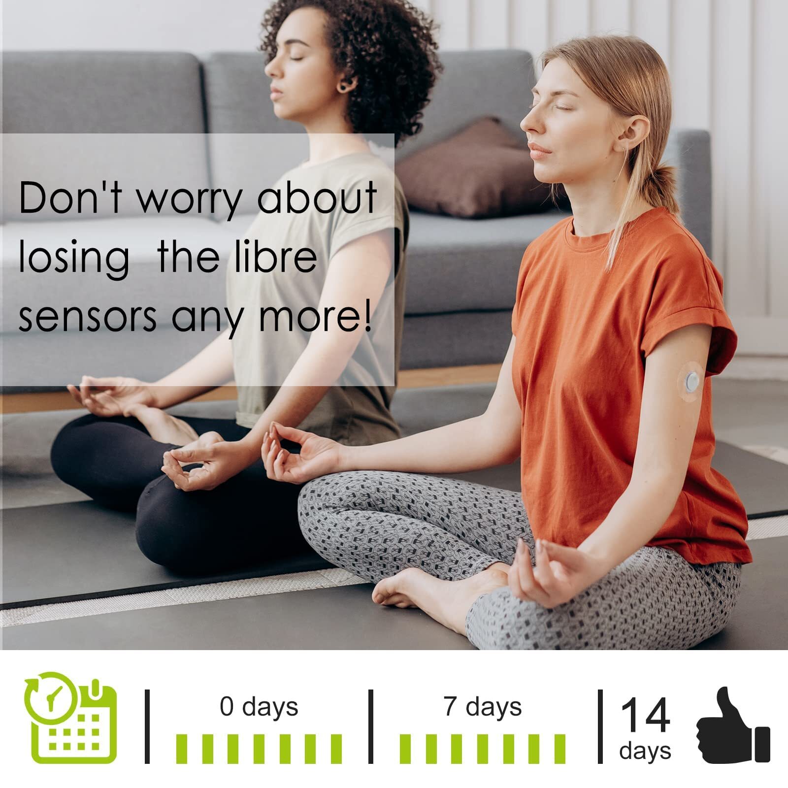 iFunyo Libre 3 Sensor Covers 100% Waterproof Adhesive Patches Stay Sweatproof