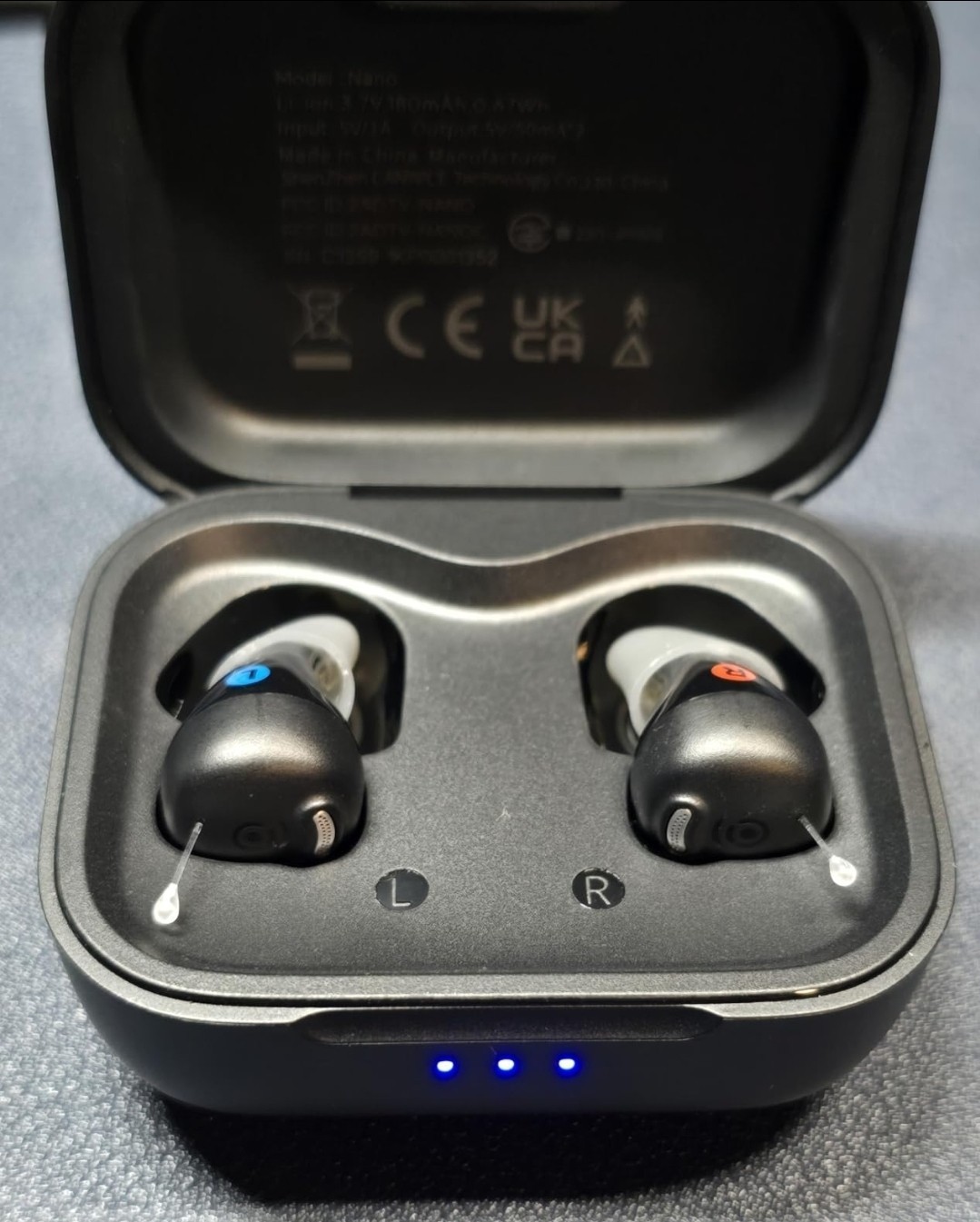 Cearvol Nano OTC Hearing Aids Invisible ITC UV Cleaning 54+Hr Battery