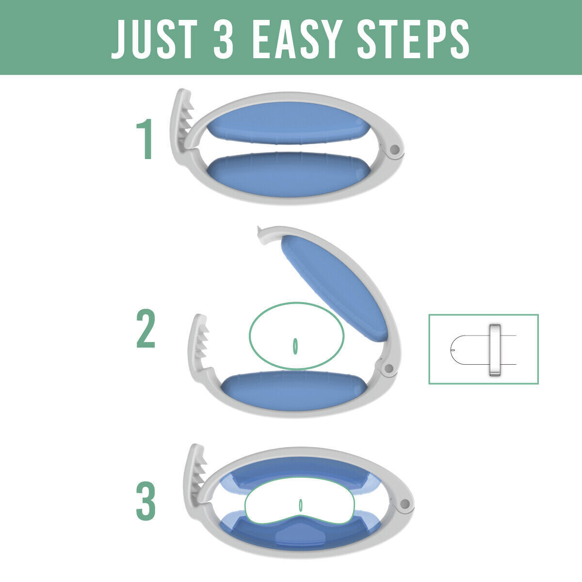 NEW Incontinence Clamp Penile Clamp Regular device 3 sizes S/M/L penis clip