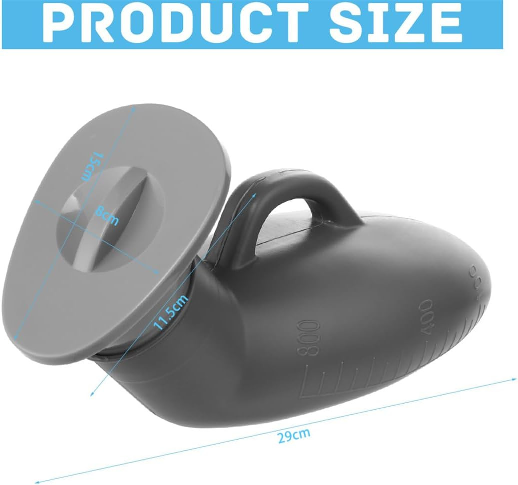 Urinal Bottle Urinals for Men 800ML Plastic Pee Bottle Portable Male Urinals wit