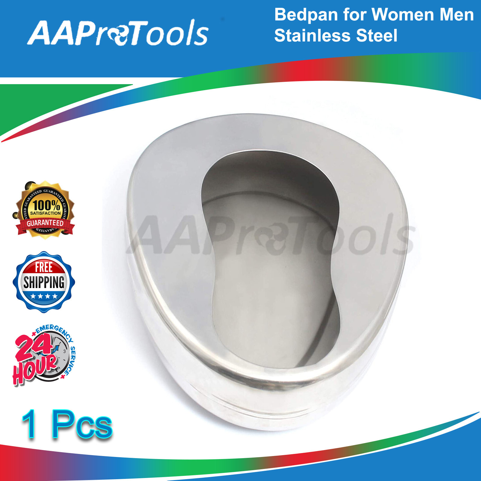 BED PAN -VERY COMFORTABLE, PROFESSIONALLY RECOMMENDED, ANTI-SPLASH BED PAN STEEL