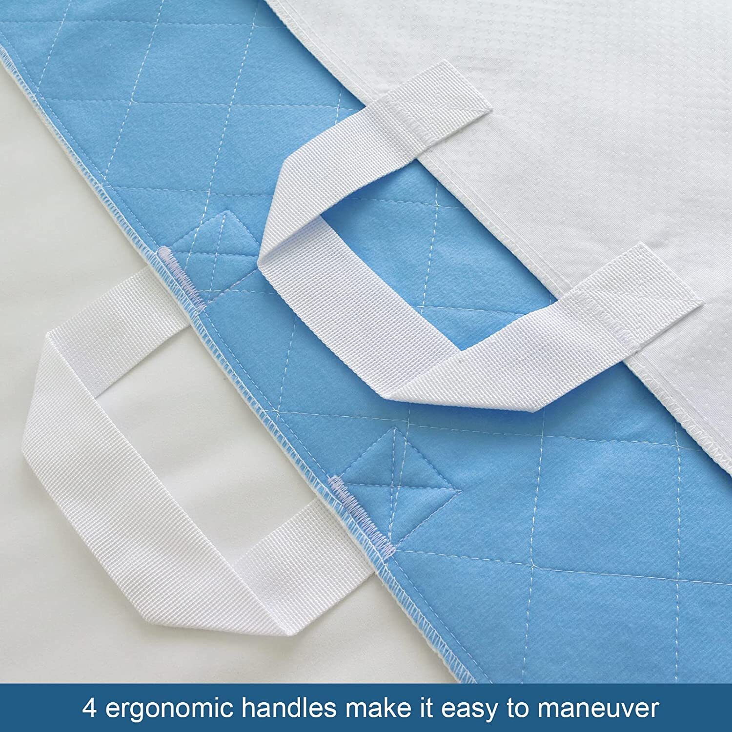 Waterproof Positioning Bed Pad with 4 Handles Incontinence Pads 34”x52″ 2 Pack