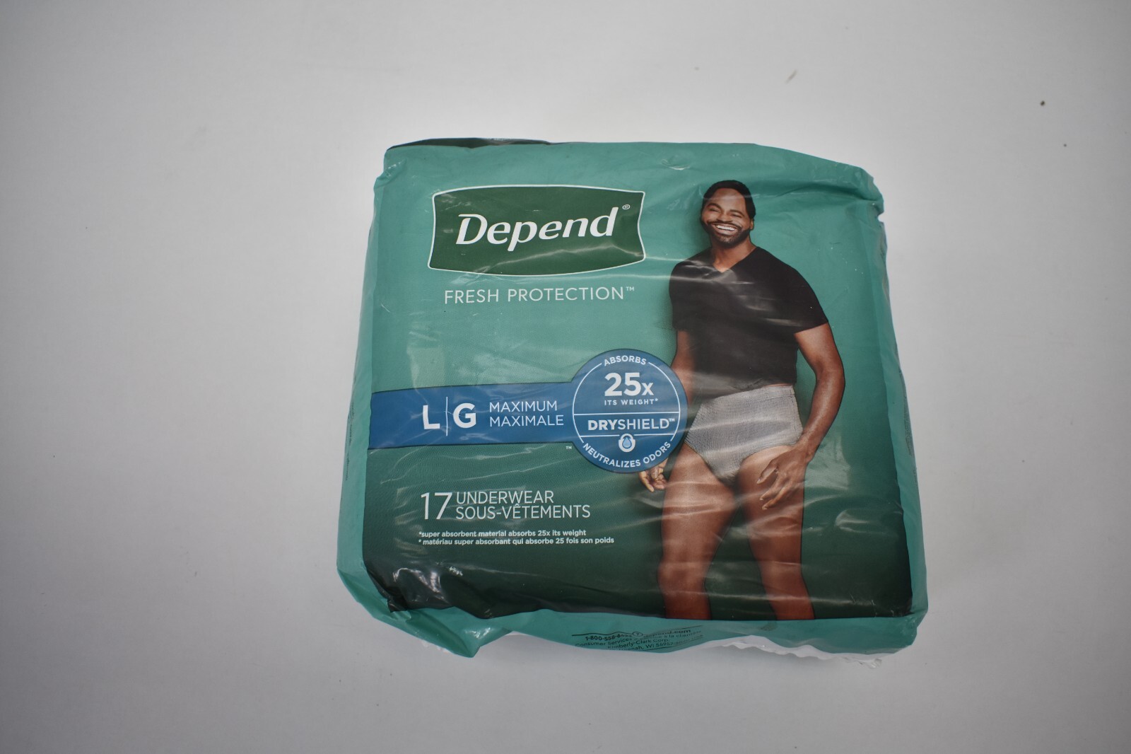 Lot of 34 Depend Large Size Underwear Fit Flex Incontinence Underwear Fit Flex