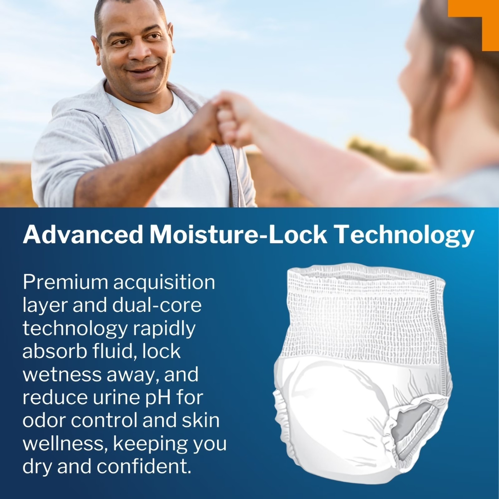McKesson Super Underwear, Incontinence, Moderate Absorbency, Large, 72 Ct