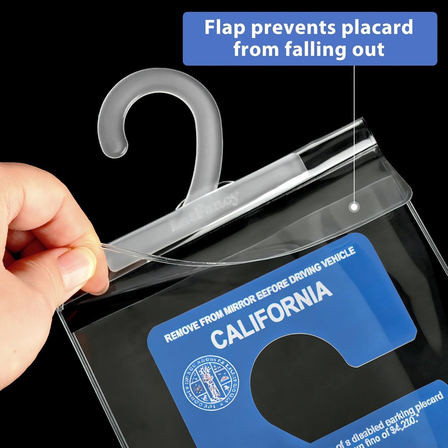Sturdy and Lightweight Handicapped Placard Holder – Protect Your Tag with Ease!