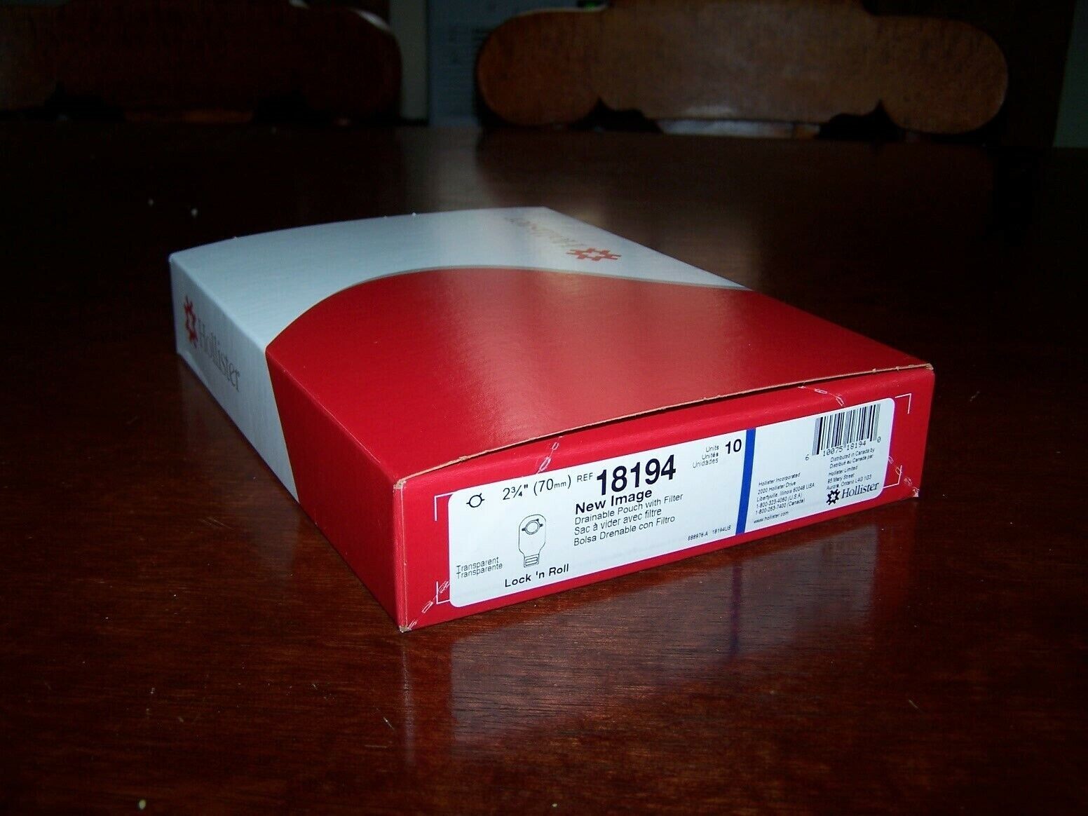 NEW 10 Hollister 18194 New Image 2-Piece Drainable Ostomy Pouches 2-3/4″ Flange