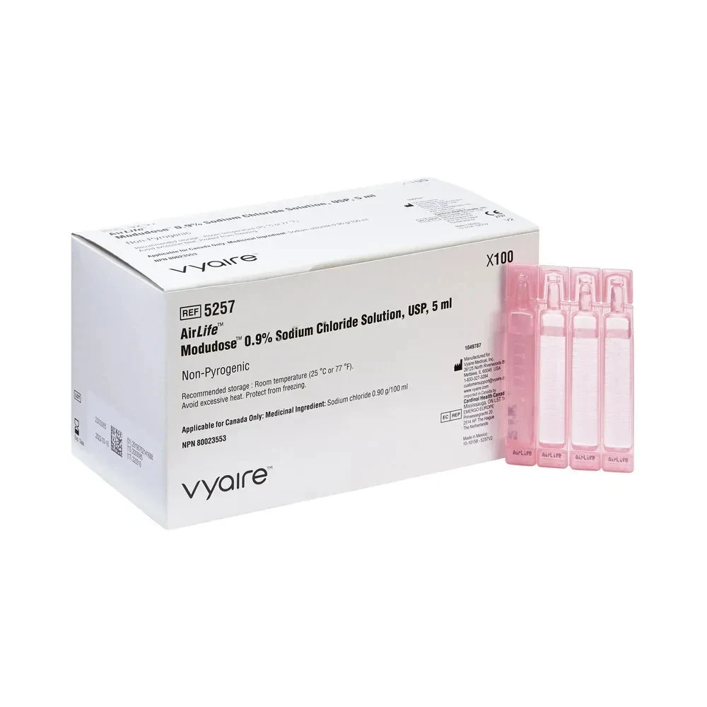 AirLife Modudose Respiratory Therapy Sodium Chloride Solution – 100/Box