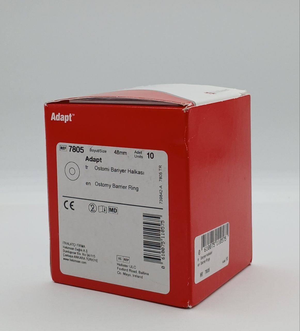 Hollister 7805 Adapt Moldable Ostomy Barrier Rings 2″ Exp 2027/08/01 10 Pcs New