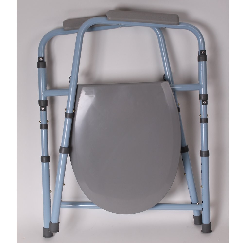 Carex 3-In-1 Folding Bedside Commode And Raised Toilet Seat Portable Toilet