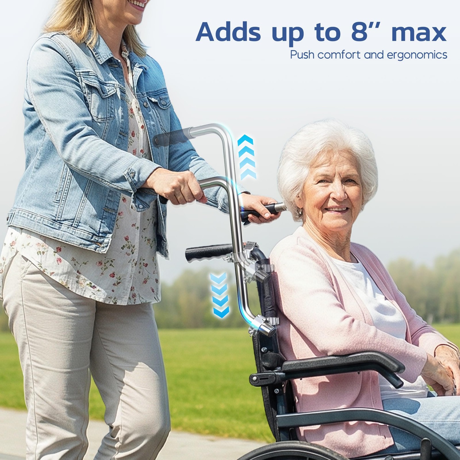 Medamoc Wheelchair Handle Extenders Push Wheelchairs Extension Handles