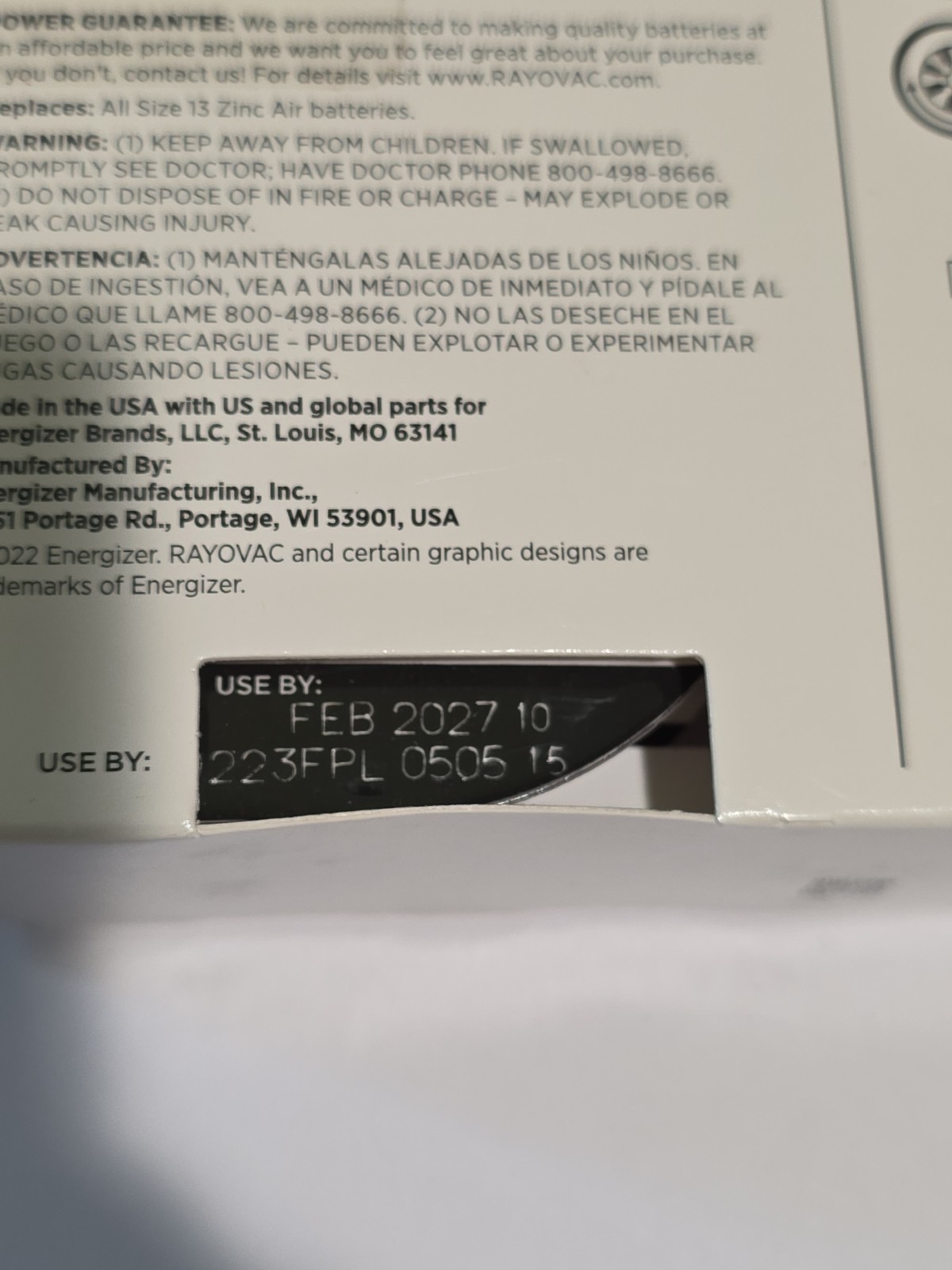 Rayovac Hearing Aid Batteries Size 13 (36 PACK) BRAND NEW IN BOX