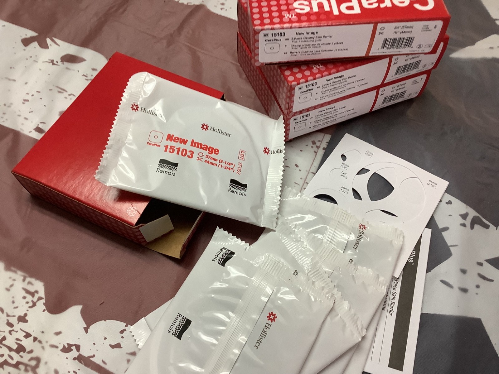 4 Hollister 15103 Cera Plus 2 Piece OSTOMY SkinBarrier 2 SafeNsimple SkinBarrier