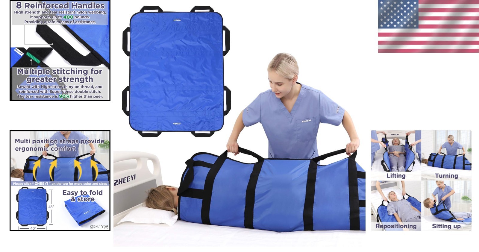 Innovative 48″ x 40″ Waterproof Positioning Pad – Care for Loved Ones with Ease
